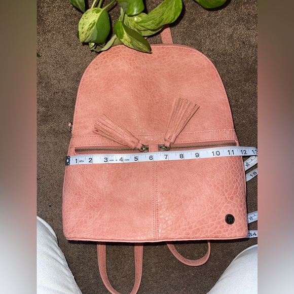 Roxy Pebble Leather Backpack Purse - Picture 4 of 7